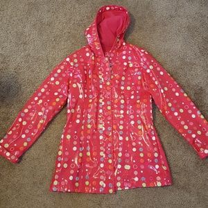 Justice pink raincoat XL / 16 excellent condition!